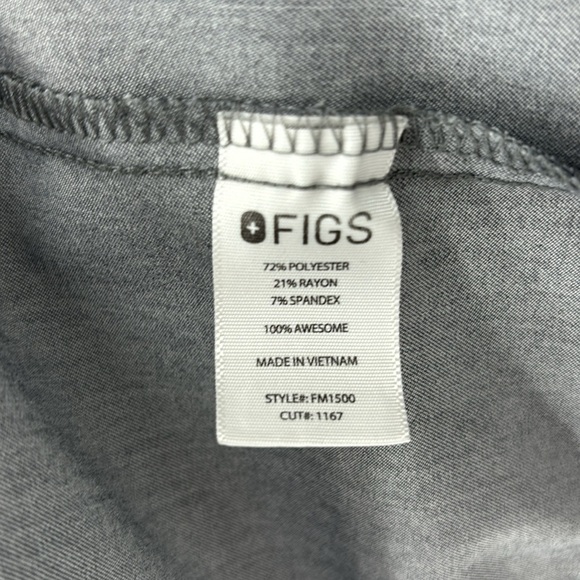 Figs Men's Leon Scrub Top in Graphite Gray Size 2XL - Picture 7 of 10